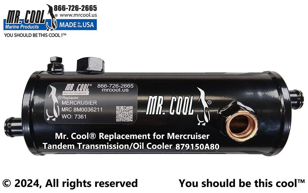 Mercruiser 879150A80 Zeus 3000 Horizontal Transmission Oil Cooler Replacement