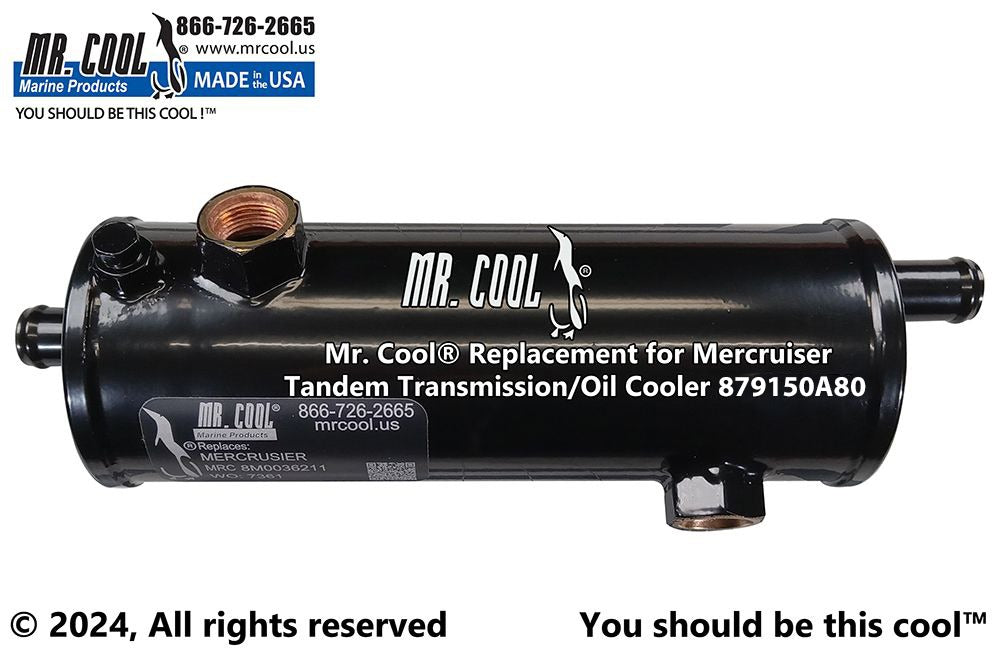 Mercruiser 879150A80 Zeus 3000 Horizontal Transmission Oil Cooler Replacement