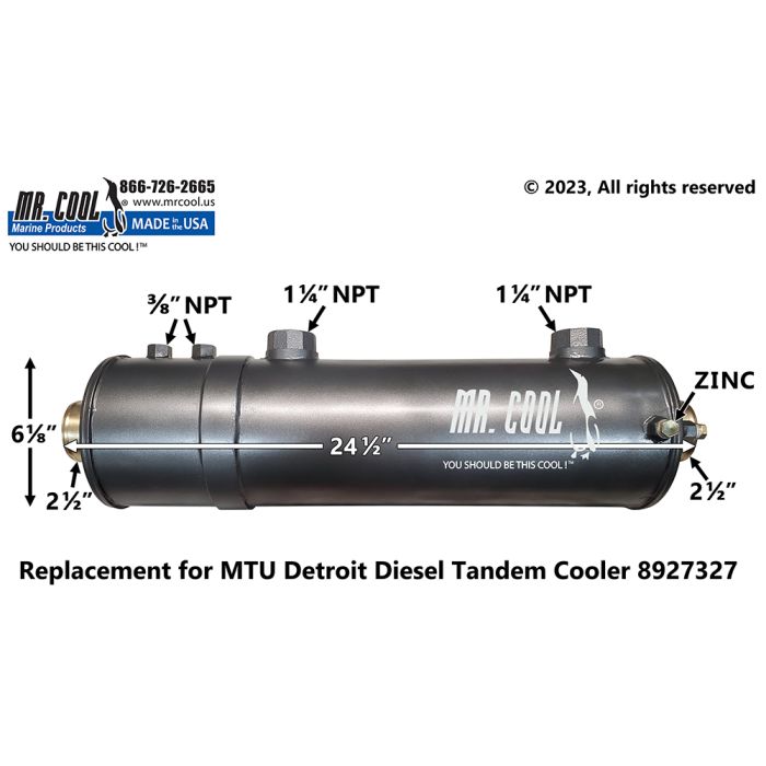 8927327 MTU Detroit Diesel Tandem Cooler