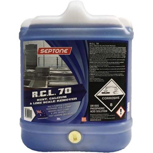 Septone Rcl 70 Septone RCL 70 Rust, Calcium & Lime Scale Remover - 20L — Marine Energy ...