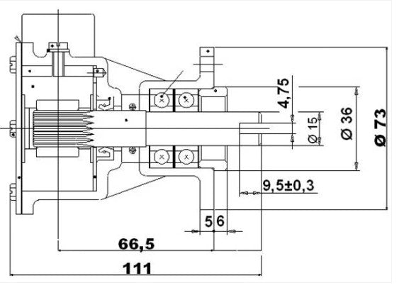 Ancor AN 3366 / ST142 Pump replaces Johnson Pump  10-32058- VP AQ170/175/121
