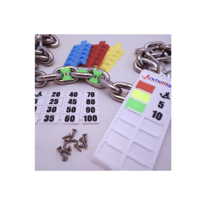 AnchoRight 16mm (5/8") / 8 Colours Chain Marking Set 35116