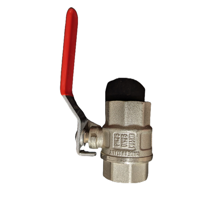 Ball Valve 1" (Female x Female) with Red (Iron) Handle