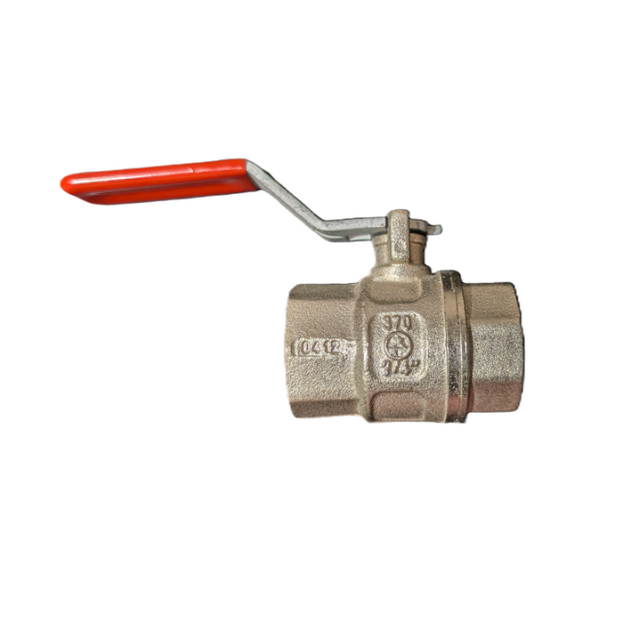 Ball Valve 3/4" (Female x Female) with Red (Iron) Handle