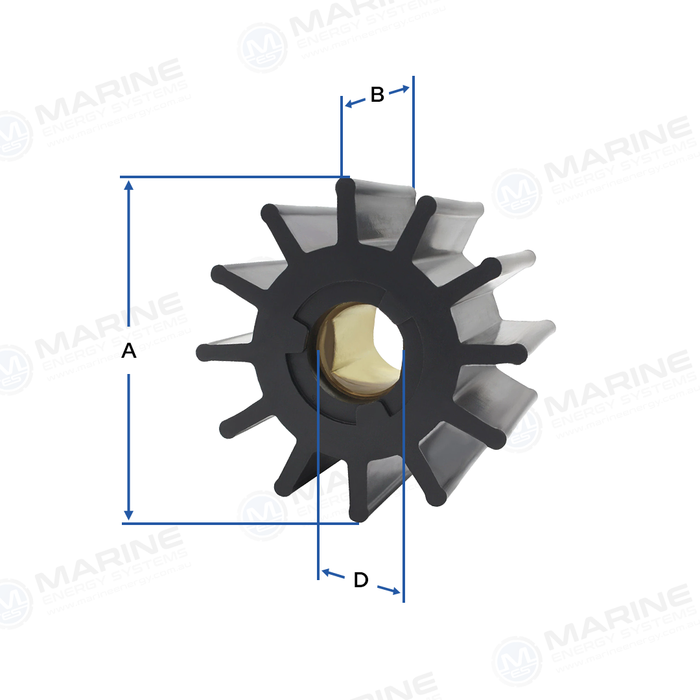 ANCOR 2655 Impeller Replaces Jabsco 17370-0001B