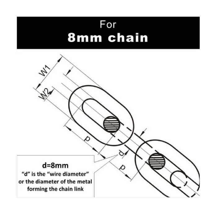 AnchoRight 8mm (5/16") / 6 Colours Chain Marking Set 35108