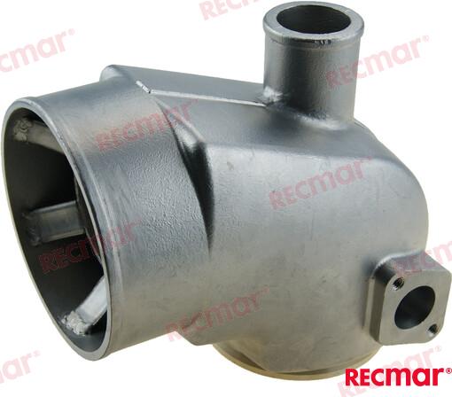 Volvo Penta Exhaust Mixing Elbow 861289 (single water inlet) CAST 316 Replacement by RECMAR