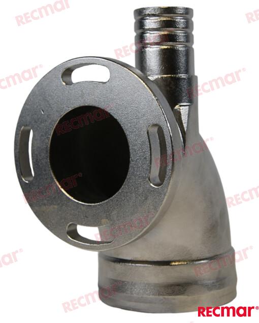 Yanmar 119173-13501 Stainless Steel Exhaust Mixing Elbow Replacement from Recmar Brand