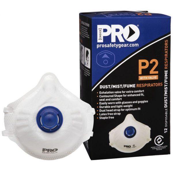 ProChoice Valved Respirators P2 Rating 12 Pack