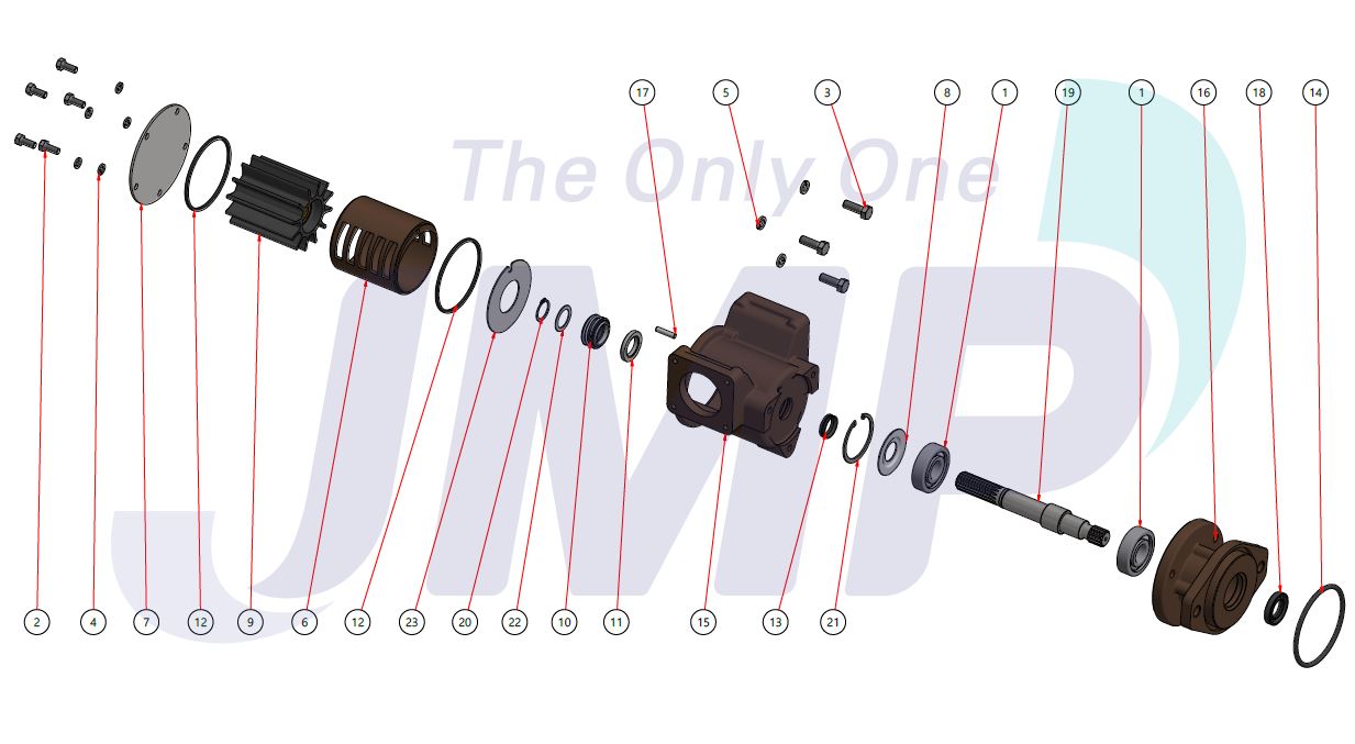 Major Rebuild kit JSK0084 for John Deere Pump JD60IF/ RE530872