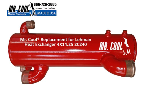 2C240 Heat Exchanger FORD LEHMAN M-Super90, SP90,  4" x 14.25"