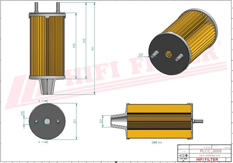 Fuel Filter HiFi SN 21593 MASE 3.5kw & 5kw Generators