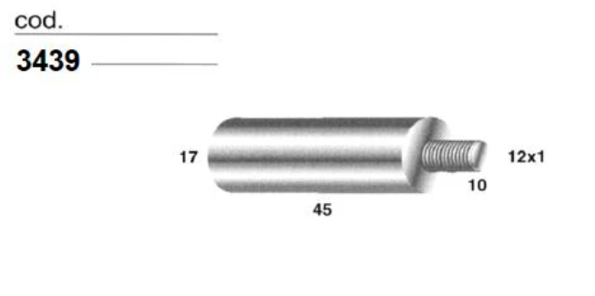 ANCOR Universal Zinc Anode AN 3439 - D.17x45 M12x1 x10 SCANIA