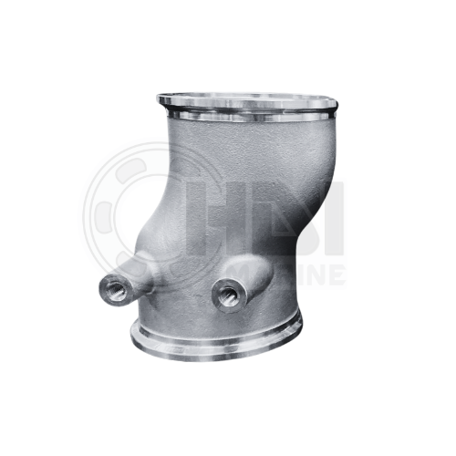 HOT8 Stainless Dry Short Riser Elbow for Yanmar 8LV- YN 119798-13550
