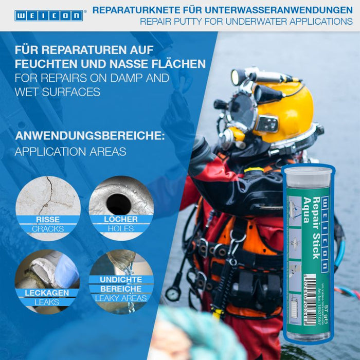 Weicon Repair Stick Aqua 57g