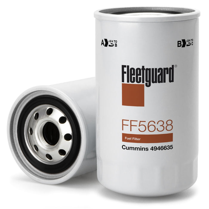 Yanmar 4JH45 4JH57 Fuel Filter 129A00-55810 Fleetguard FF5638