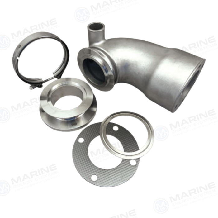 Yanmar 6LY-UTE Stainless Steel Exhaust Mixing Elbow 119588-13500 / 119573-13500 Replacement