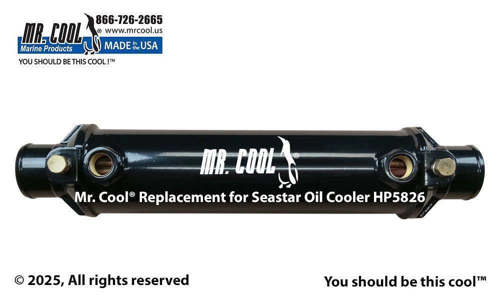 Seastar HP5826 (1/2" Oil) Power Steering Oil Cooler Replacement