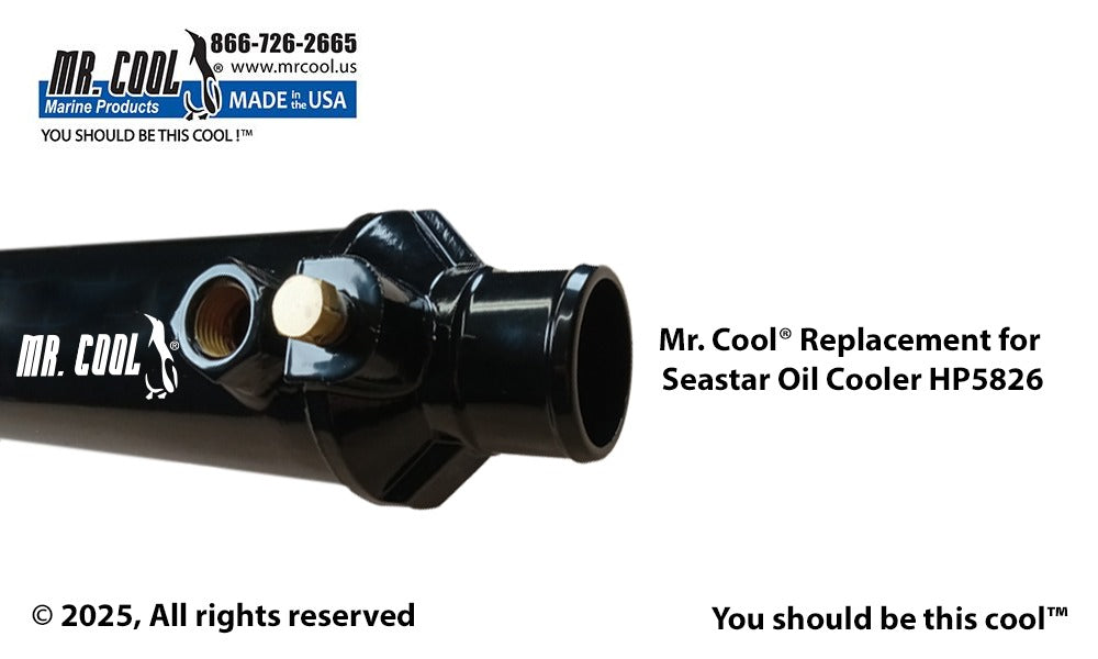 Seastar HP5826 (1/2" Oil) Power Steering Oil Cooler Replacement