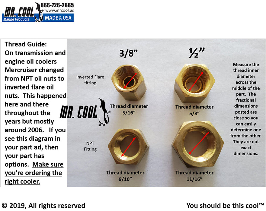 Mercruiser 806426T Oil Cooler Replacement