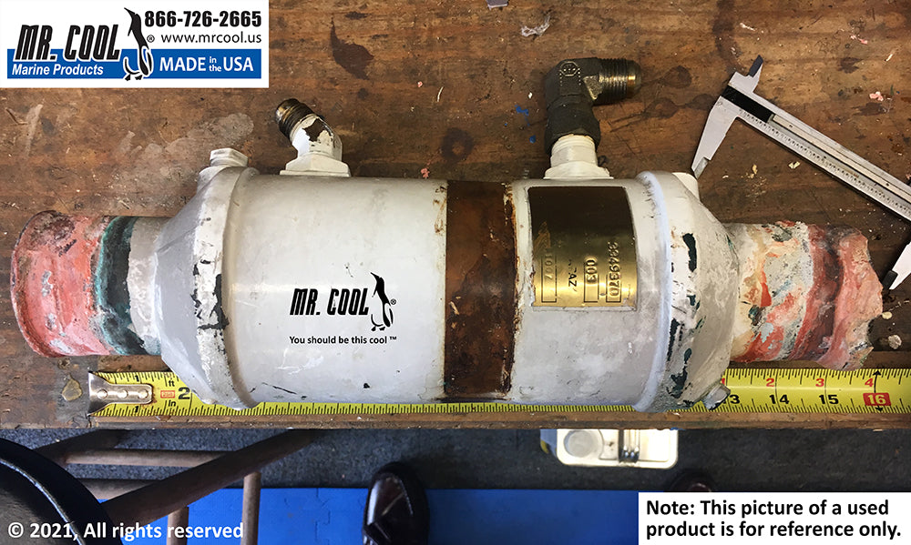Cummins QSM11 Fuel Cooler 4"x 8.25" 3349370 / 4989987 Replacement MR COOL