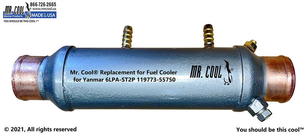 Yanmar 4LHA, 6LP(A) Fuel Cooler 119773-55750 Replacement 119773-55750 / 55800