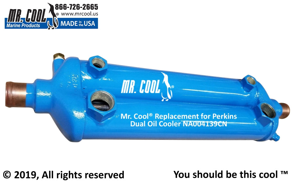 Perkins Dual Oil Cooler NA004139CN Replacement Part