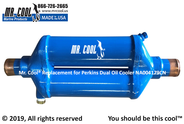 Perkins 4.236 Dual Oil Cooler NA000282 NA004179CN Replacement
