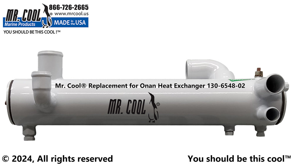 Onan MDKA MDKB MDKDR 17.5KW Heat Exchanger Replacement 130-6548CN