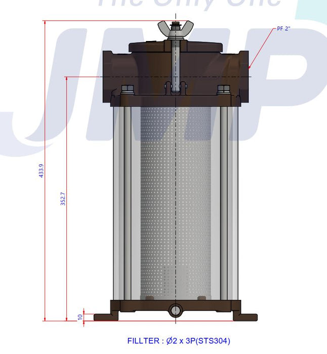 Seawater Strainer 2" - Bronze (JMP) JPR-ST5010