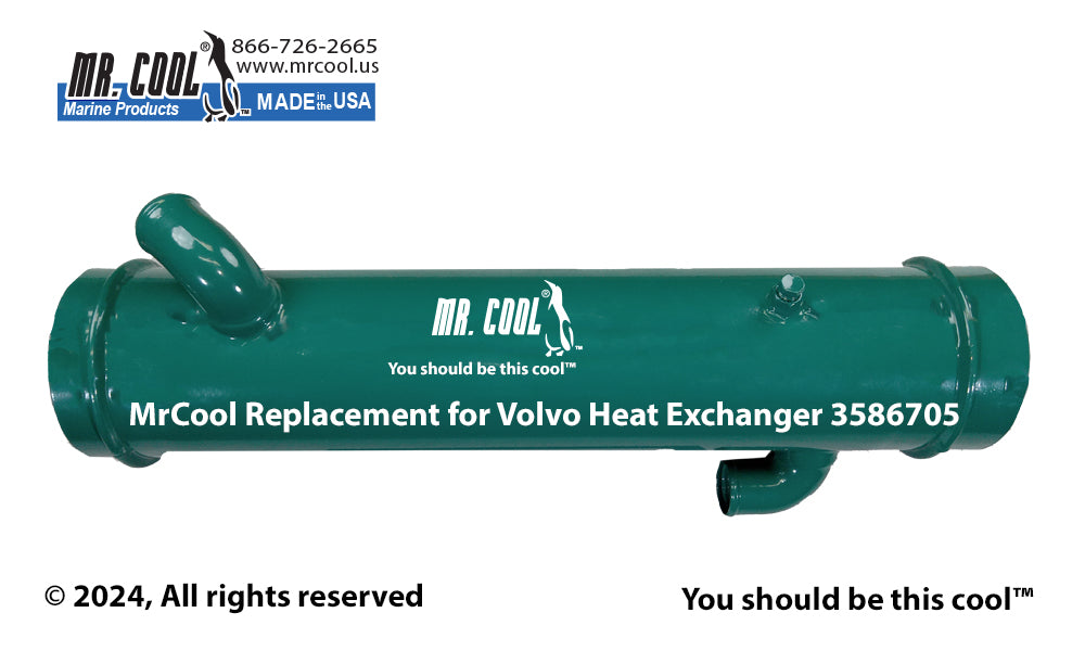 VOLVO PENTA HEAT EXCHANGER 3586705 REPLACEMENT