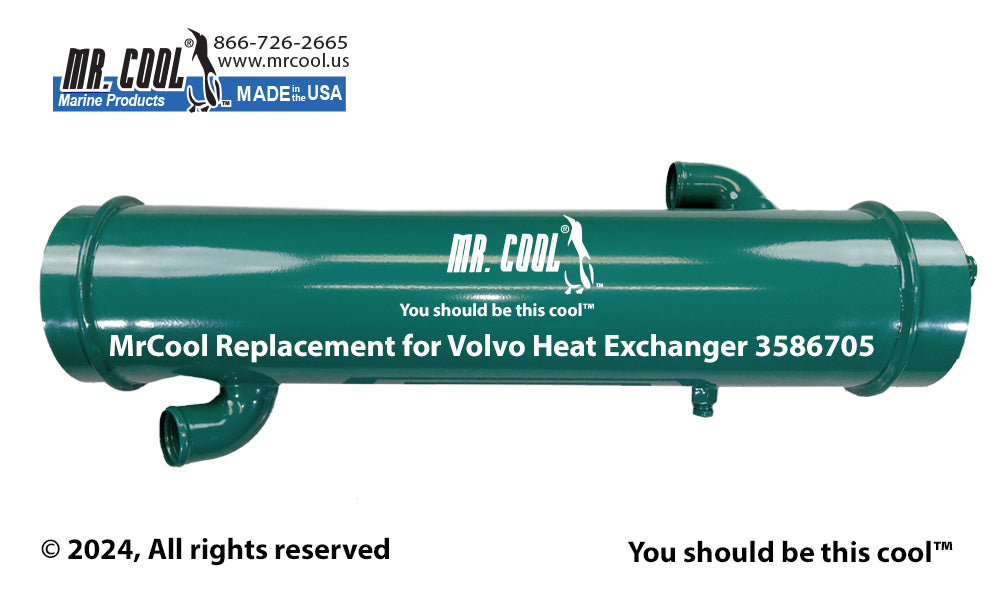 VOLVO PENTA HEAT EXCHANGER 3586705 REPLACEMENT