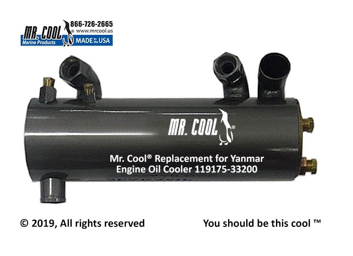 Yanmar 119175-33200 Engine Oil Cooler Replacement - Marine Energy Systems