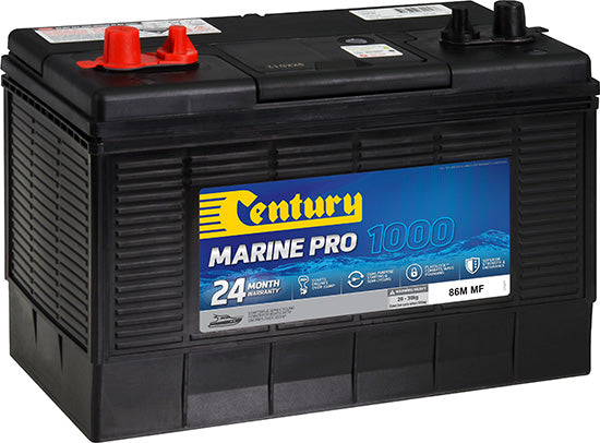 Century Battery 86M MF Marine Pro 1000, Startes Up To 350HP+ engines