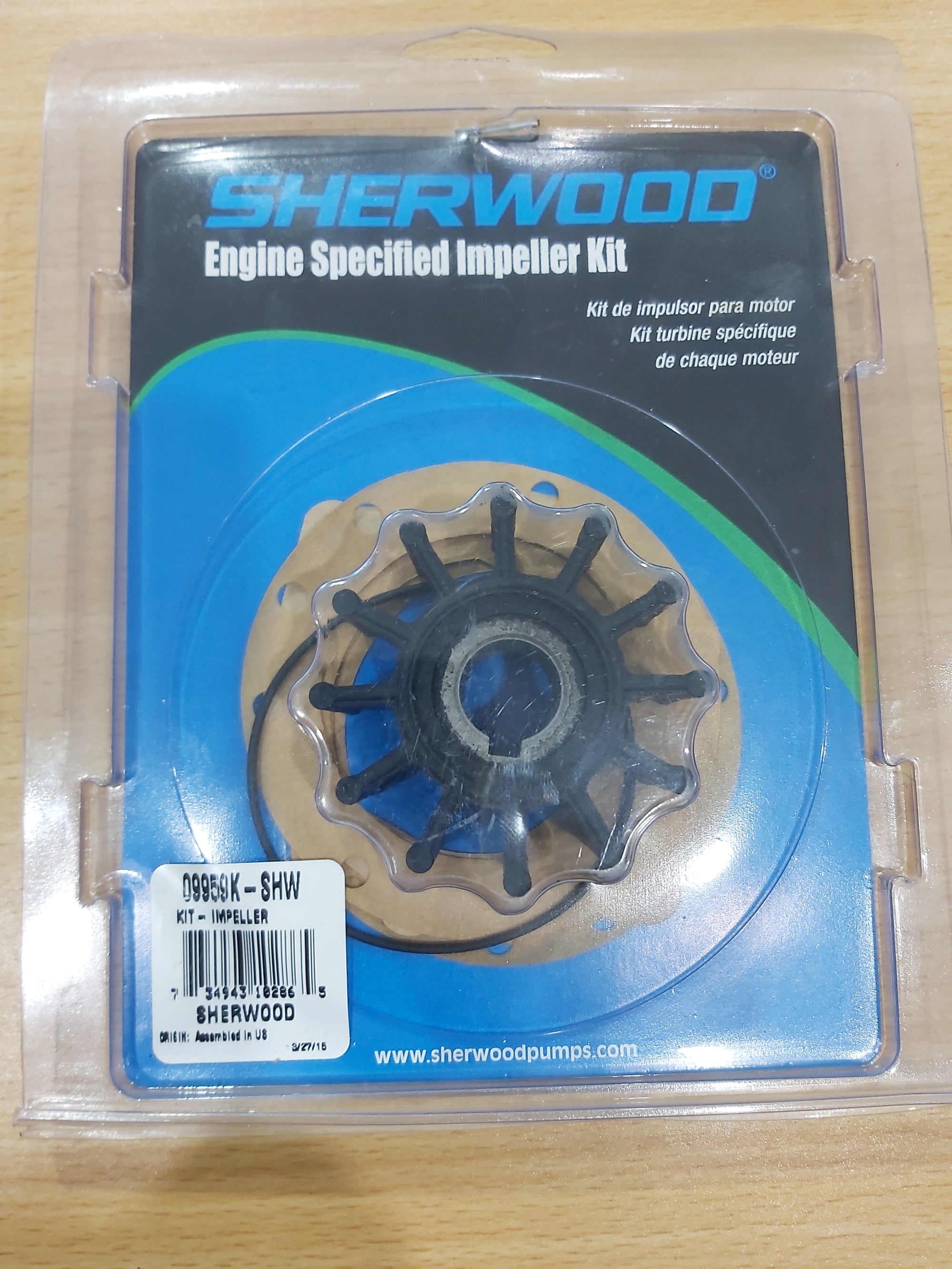 Sherwood Genuine Impeller kit 9959 / Jabsco 18838-0001