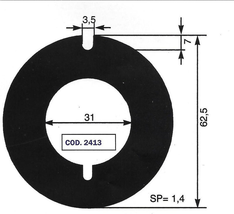 AN 2413 WEAR PLATE- JH 01-42443 / JABSCO 4156-0000