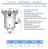 Seawater Strainer 3&quot; (Bottom In Side Out) Stainless Steel 2205