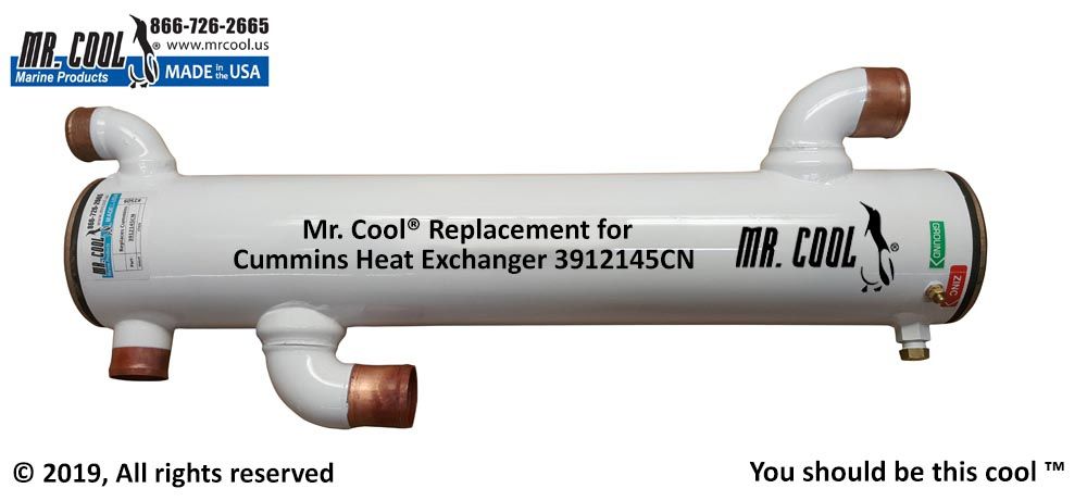 Cummins 6CTA 8.3 & QSM11 Heat Exchanger 4058308 / 3912145CN -  5x27 Replacement Part