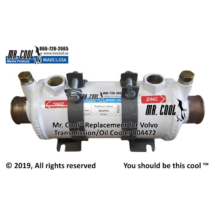 MG 507 Twin Disc / Borg Warner on Volvo Transmission/Oil Cooler 3832397 Replacement