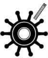 AN 3823 Replaces Jabsco Impeller 18653-01111, 18653-0001 B