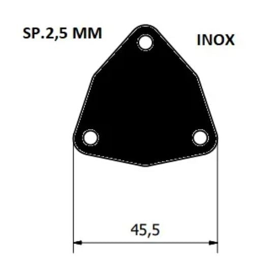 Cover Plate AN 6448 replaces Yanmar 1GM pump  cover 128170-42080