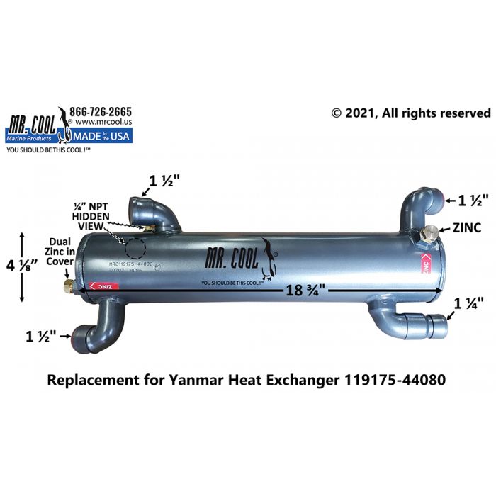 HEAT EXCHANGERS & OIL COOLERS Coolers Yanmar Marine Energy Systems