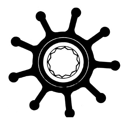 Johnson 09-802B / Jabsco 6760-0001 Impeller Replacement ANCOR 2045