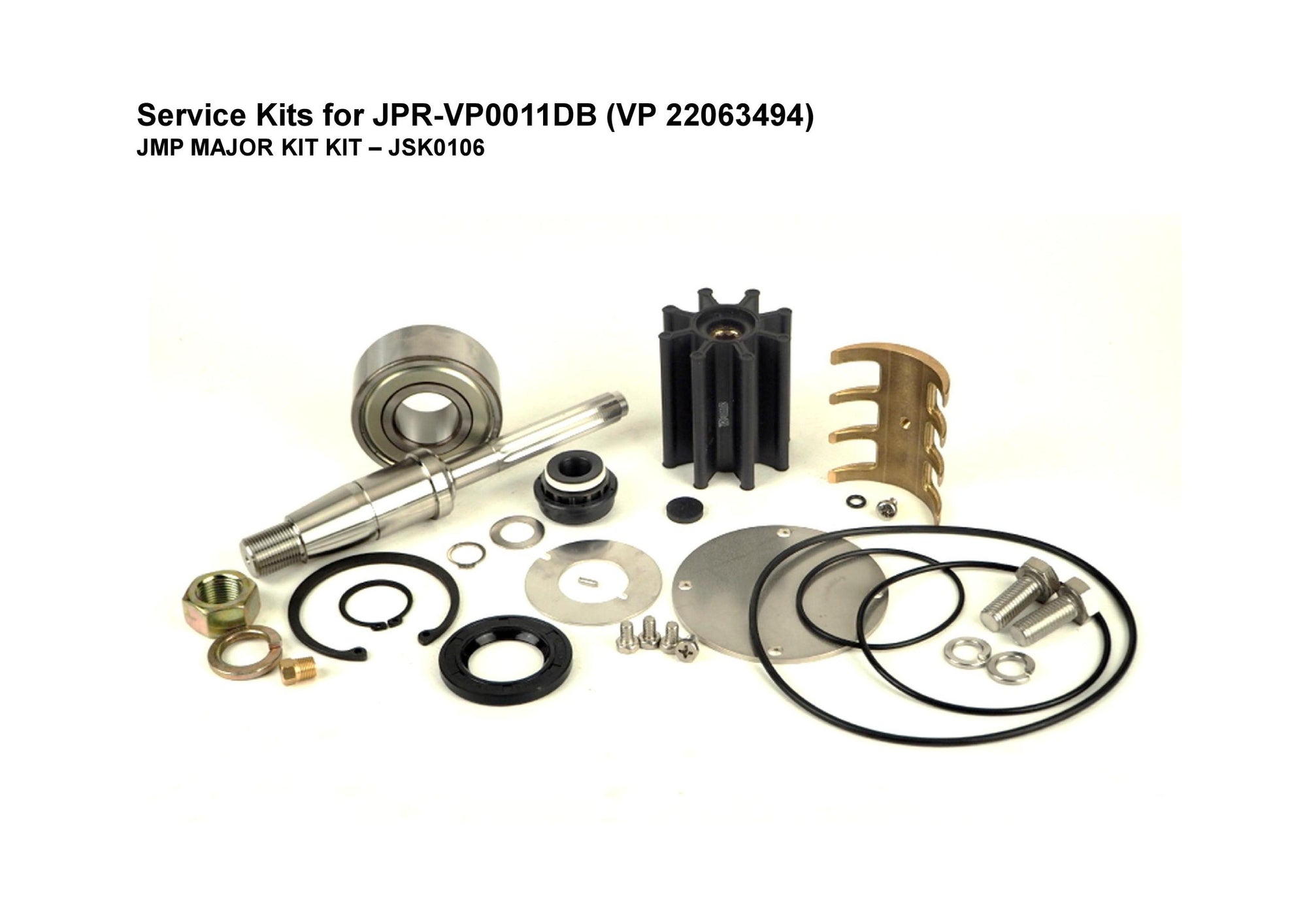Service Kit (Major) For Volvo Penta D11 Pump & JMP JR-VP0110DB - JSK0106