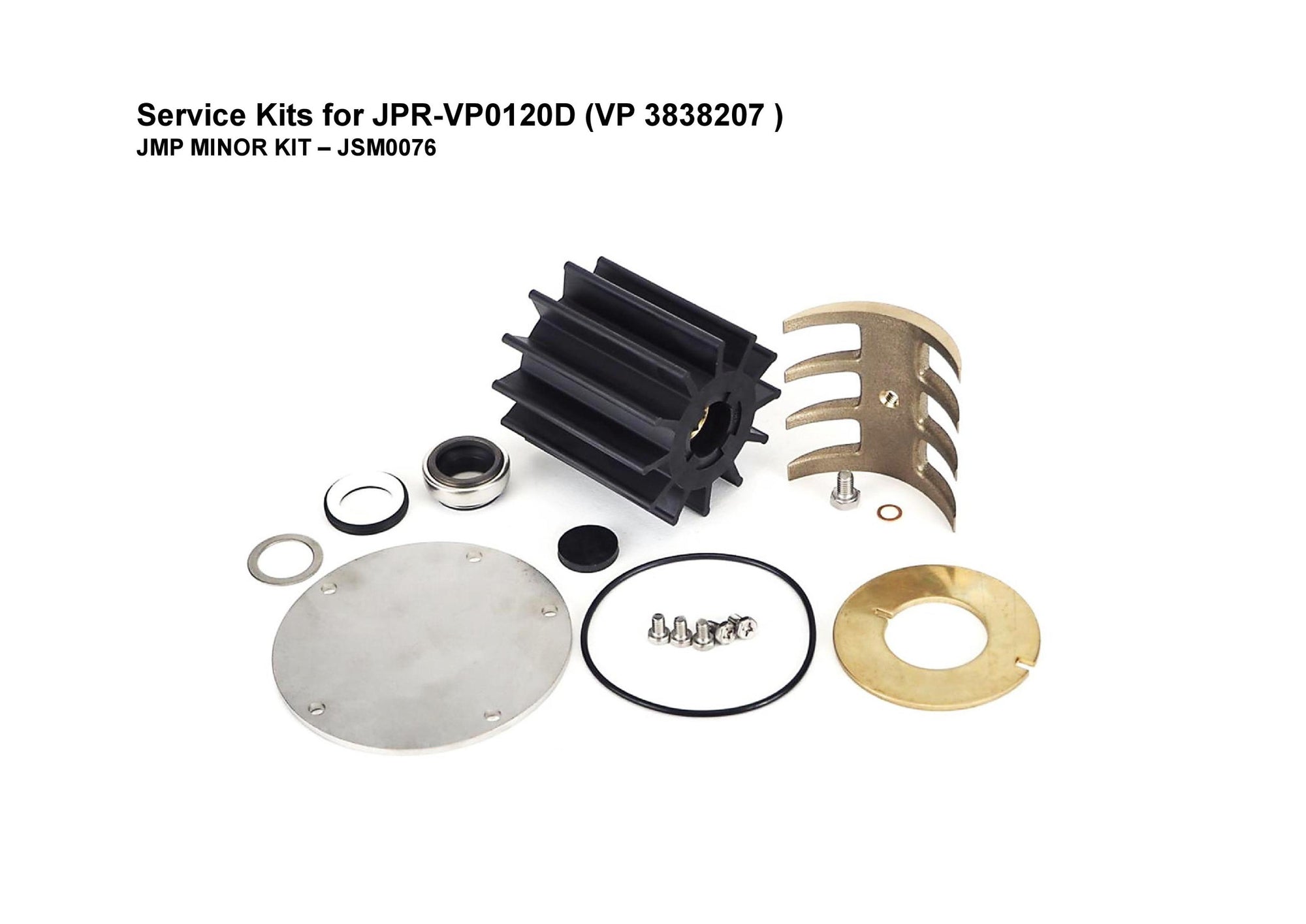 Minor service Kit for Volvo Penta D12/13/16 Engines JSM0076