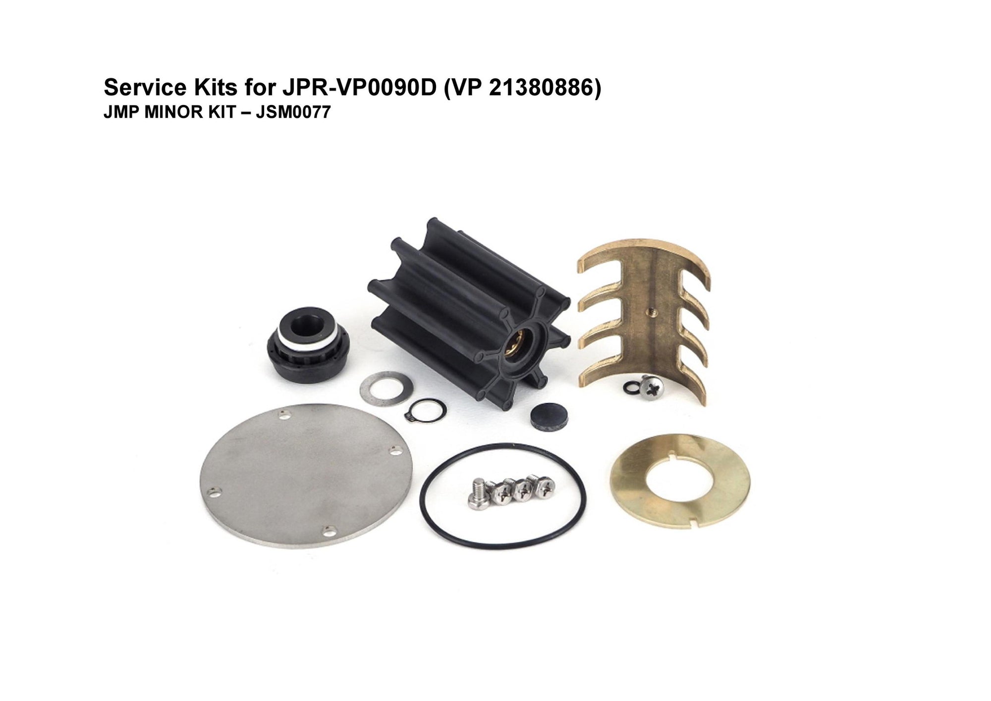 Service kit for Volvo Penta D9 Engine sea water pump -21380886