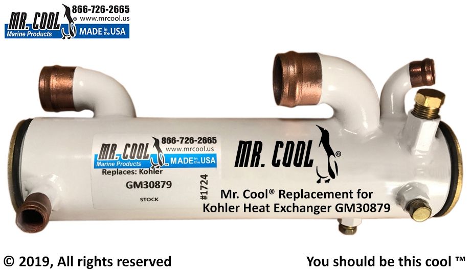 KOHLER 6.5 8.0 EFOZD HEAT EXCHANGER 359398, 30879 Replacement