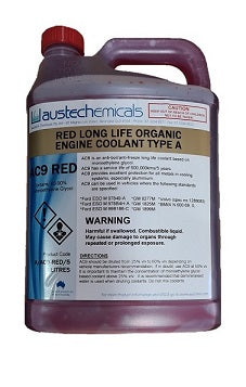 Red Marine Coolant / Anti-Freeze (Organic) - 5 Litre Concentrate