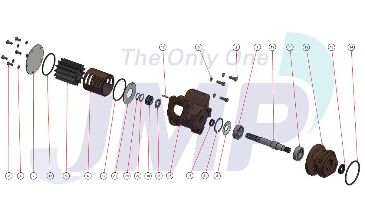 Cummins QSM11 Pump Replacement Minor Kit JSM0023 for Pump JPR-C1100