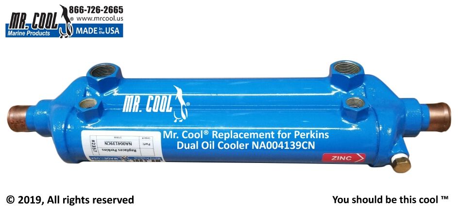 Perkins Dual Oil Cooler NA004139CN Replacement Part